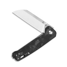 QSP Knives Penguin Liner Lock 130-T Knife D2 Steel & Black Shred Carbon Fiber picture