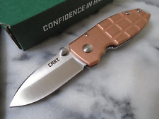 CRKT Copper Squid Pocket Knife Clip Folder D2 Tool Steel 5.65