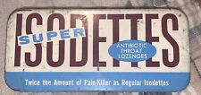 Vintage Super Antibiotic Isodettes Throat Lozengers Retail Tin Box picture