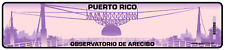 Puerto Rico Arecibo Observatory Monochrome Euro Style Custom License Plate picture