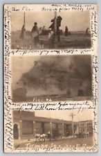 Main Street in 1898 Fire of 1902 Titonka Iowa IA c1905 Real Photo RPPC picture
