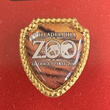 Vintage Philadelphia Zoo Lapel Pin Tiger Pattern America’s First Zoo NOS Fort US picture