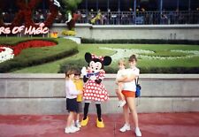 2000's Found Photo - Happy Children Pose With Minnie Mouse At Walt Disney World picture