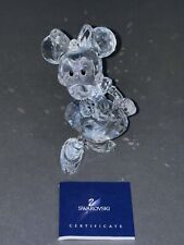 Disney Swarovski Crystal Showcase Rare Vintage Minnie Mouse Figurine In Box picture