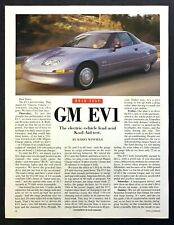 1997 GM EV1 Electric 2-door Coupe Road Test Technical Data Review Article picture