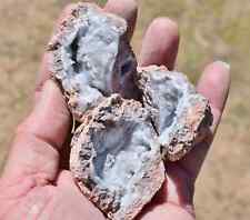 Blue & White Chalcedony Quartz Crystal Geodes  * 1.5-3