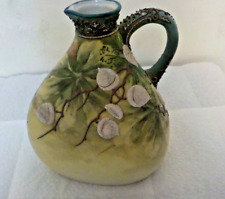 RARE HAND-PAINTED MORIAGE Nippon Porcelain - Blown Out Acorn  JUG picture