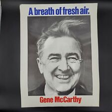 Vintage 1968 Eugene McCarthy For President  Campaign Poster Gene 21