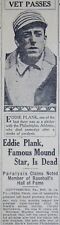 1926 San Francisco Sports Page - Philadelphia Athletics Pitcher Eddie Plank Dies picture