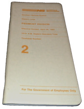 APRIL 1985 NORFOLK SOUTHERN PIEDMONT DIVISION EMPLOYEE TIMETABLE #2 picture