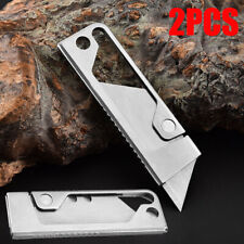 2X Stainless Steel EDC Folding Utility Knife Wallpaper Knife Multi-function Tool picture
