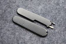 3K Carbon Fiber Multi-role Handle Scales for 91mm Victorinox Swiss Army Knives picture