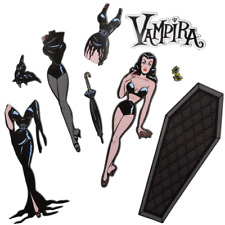 Kreepsville 666 Vampira Glamour Ghoul Gothic Coffin Dress Up Magnet Set Toy NEW picture