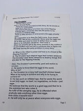 The Ripping Friends Spumco THE OVULATOR Story Outline 17 pages Kricfalusi  2000 picture