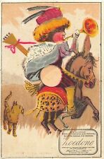 Victorian Trade Card 1880s Zoedone Beverage Performer Horseback VTC-i14 picture