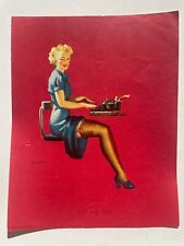 Vintage 1940s Pinup Girl Picture  by Gil Elvgren- Just the Type picture