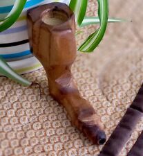 Handcarved Exotic Wood Tobacco Stash Smoking Pipe Party Pipe Camping Pipe picture