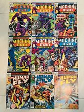 Marvel Comics Bronze Age Comic Lot of 9 MACHINE MAN #1, HUMAN FLY 1-3 JACK KIRBY picture
