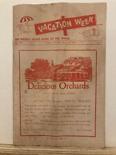 1969 Vacation Week New Jersey Shore Travel Guide Nightlife Book Magazine NJ Vtg picture