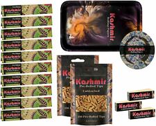 Kashmir Rolling Tray Bundle Rolling Papers - Ashtray Unbleached Pre-rolled Tips picture