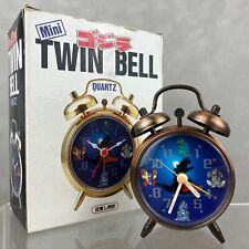 1994 Yutaka Godzilla Mini Twin Bell Bronze Alarm Desk Kaiju Clock w/ Box AS-IS picture
