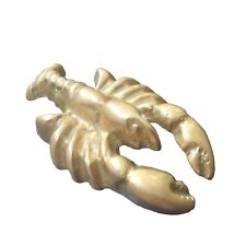 Vintage Solid Brass Lobster Crawlfish Crustacean- High Grade Collectible picture