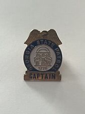 Rare Vintage Georgia State Patrol Captain Lapel Pin Clean Emblem 1776 Eagle Cool picture