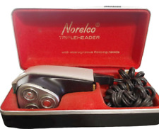 Vintage Norelco Tripleheader III microgroove floating heads HP 1122 Dry Shaver  picture