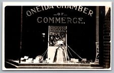 Real Photo Oneida NY Chamber Of Commerce Milking Machine Window RP RPPC L30 picture