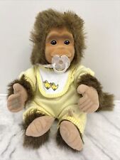 Hosung Baby Chimp Monkey Yellow Pajamas Plush Stuffed Soft Toy Vintage 1994 10