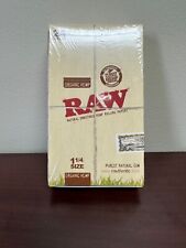 Raw Organic 1 1/4 1.25 Paper Full Box of 24 Packs Sealed picture