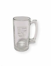 Porsche Logo etched Glass Beer Mug 24oz picture