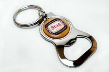 STAG Beer Can Bottle Cap Opener Key Chain / Key Ring Handmade picture