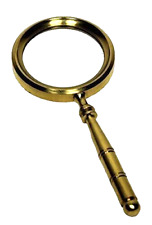 Handcrafted Miniature Magnifying Glass in Brass 4