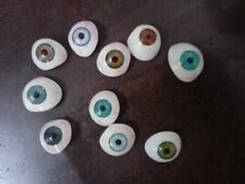 Vintage Human Prosthetic Eye ~ Antique Artificial Mix Eye Set Of 10 Pcs. picture
