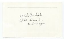 Joseph C. Satterthwaite Signed Card Autographed Signature Diplomat picture