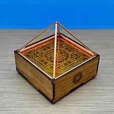intention Box Copper Pyramid Shri Yantra Design, Charging manifesting gift picture