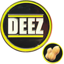 Deez Nuts challenge coin with 3D nuts Dispatcher Funny Gag Gift Thin Gold Line y picture