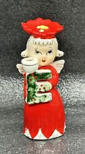 Vintage Commodore Noel Poinsettia Angel Candle Holder ~  Japan ~ Letter E Only picture