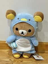 New With Tags Rilakkuma Penguin Outfit Fish 16” Plush San-X Round 1 UFO picture