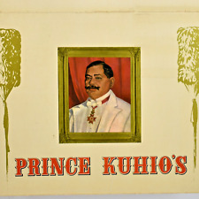 1950s Prince Kuhio's Cafe Restaurant Menu Ala Moana Center Honolulu Hawaii picture