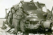 Vietnam War U.S. Army Huey Nick Named Birth Control WW2 Photo Glossy 4*6 in O028 picture