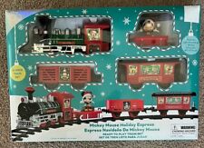 Mickey Mouse Holiday Express 12 Piece Christmas Train Set Light Sound Disney New picture