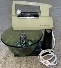 Rare VTG General Electric Stand Mixer Olive Green Made In USA Tested Working picture