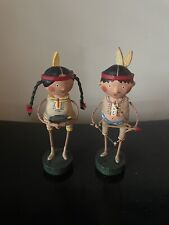 Lori Mitchell Figurines Set Of 2 INDIAN GUIDE & PRINCESS ***BRAND NEW*** picture