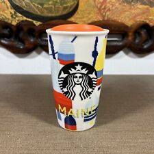 2016 Starbucks Maine Traveler Tumbler Double Wall Ceramic 12oz NEW WITH STICKER picture