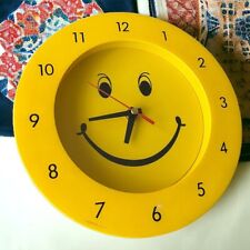 Vintage 90s Smiley Face Novelty Wall Clock picture