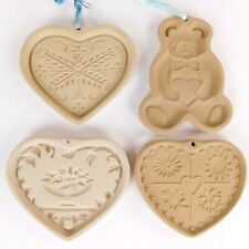 Vintage Pampered Chef 4 Cookie Molds  3 Family Heritage Collection 1 Teddy Bear picture