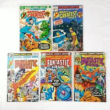 Marvel's Greatest Comics Fantastic Four #48 72 80 86 90 Lot (1974 Marvel Comics) picture