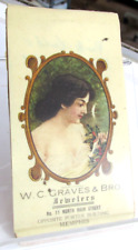 MEMPHIS TENNESSEE Tn., Advertising Celluloid Note Pad W.C. Graves & Bro Jewelers picture
